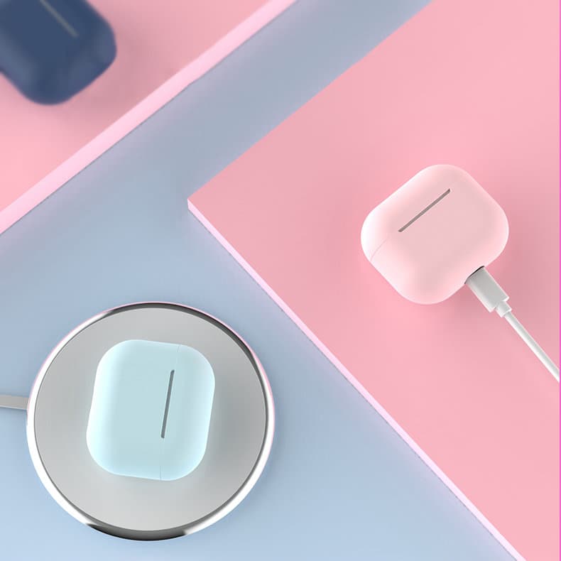 Silikonska maska za AirPods 1/2, bela 5
