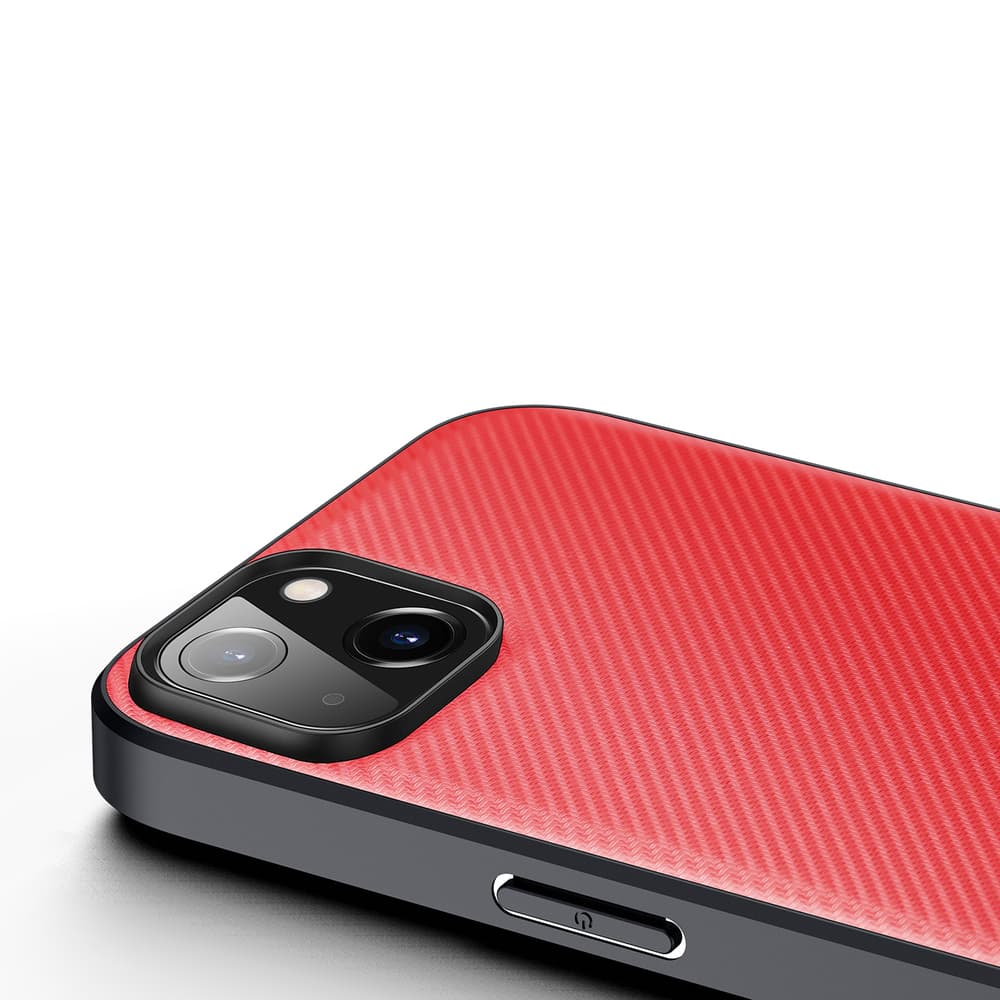 Ovitek Dux Ducis Fino za iPhone 14 Plus, najlon, rdeč 6