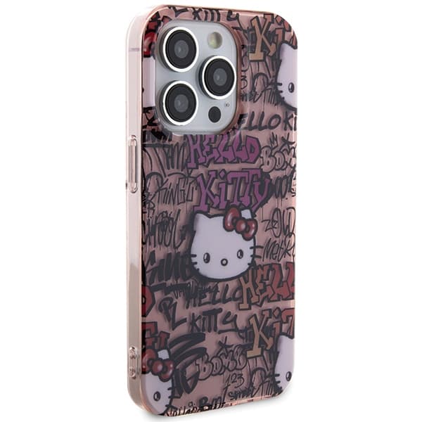 Hello Kitty ovitek IML Tags Graffiti za iPhone 13 Pro Max - roza 4