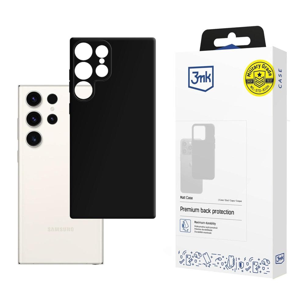 3mk Matt Case etui za Samsung Galaxy S24 Ultra - črn