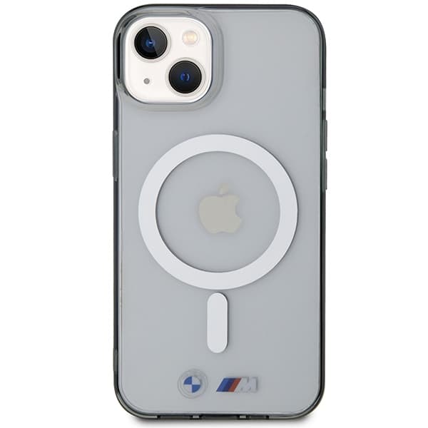 Ovitek BMW Silver Ring MagSafe za iPhone 14 Plus - transparenten 3