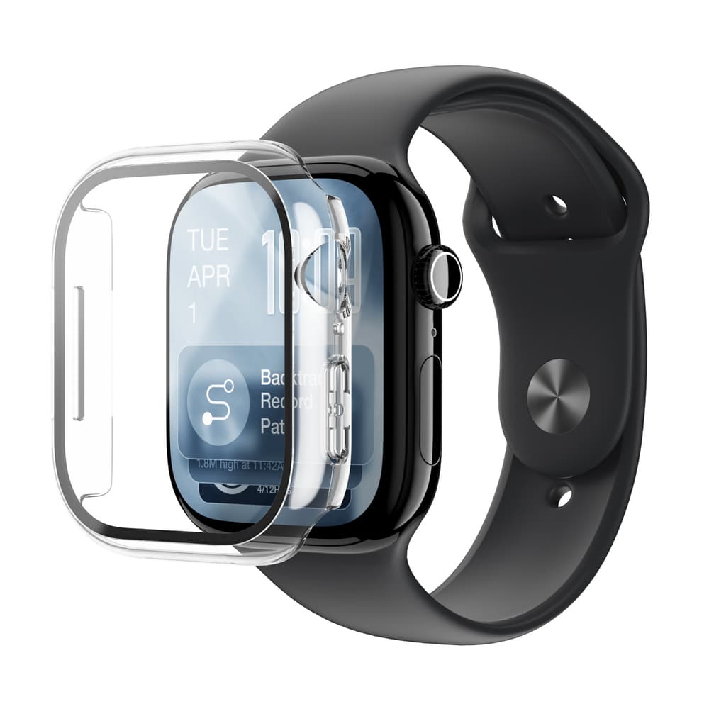 AmazingThing Radix zaščita zaslona s ohišjem za Apple Watch Series 11 46mm - prozorno