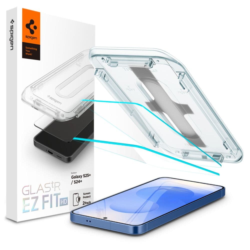 Spigen Glas.tR EZ Fit kaljeno steklo za Samsung Galaxy S24+ (2 kosa)
