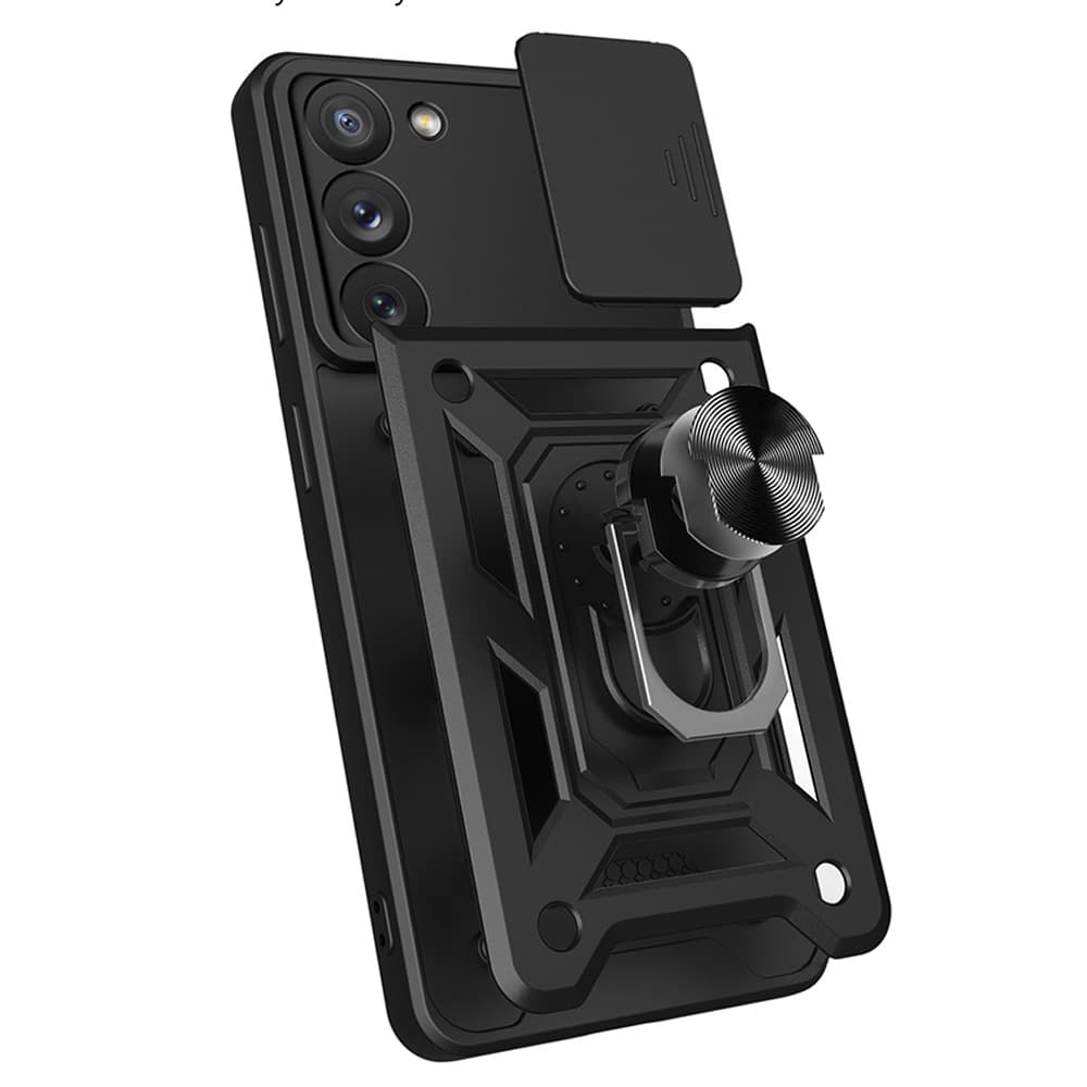 Hurtel Hybrid Armor Camshield etui za Samsung Galaxy S23+ (rdeč) 8