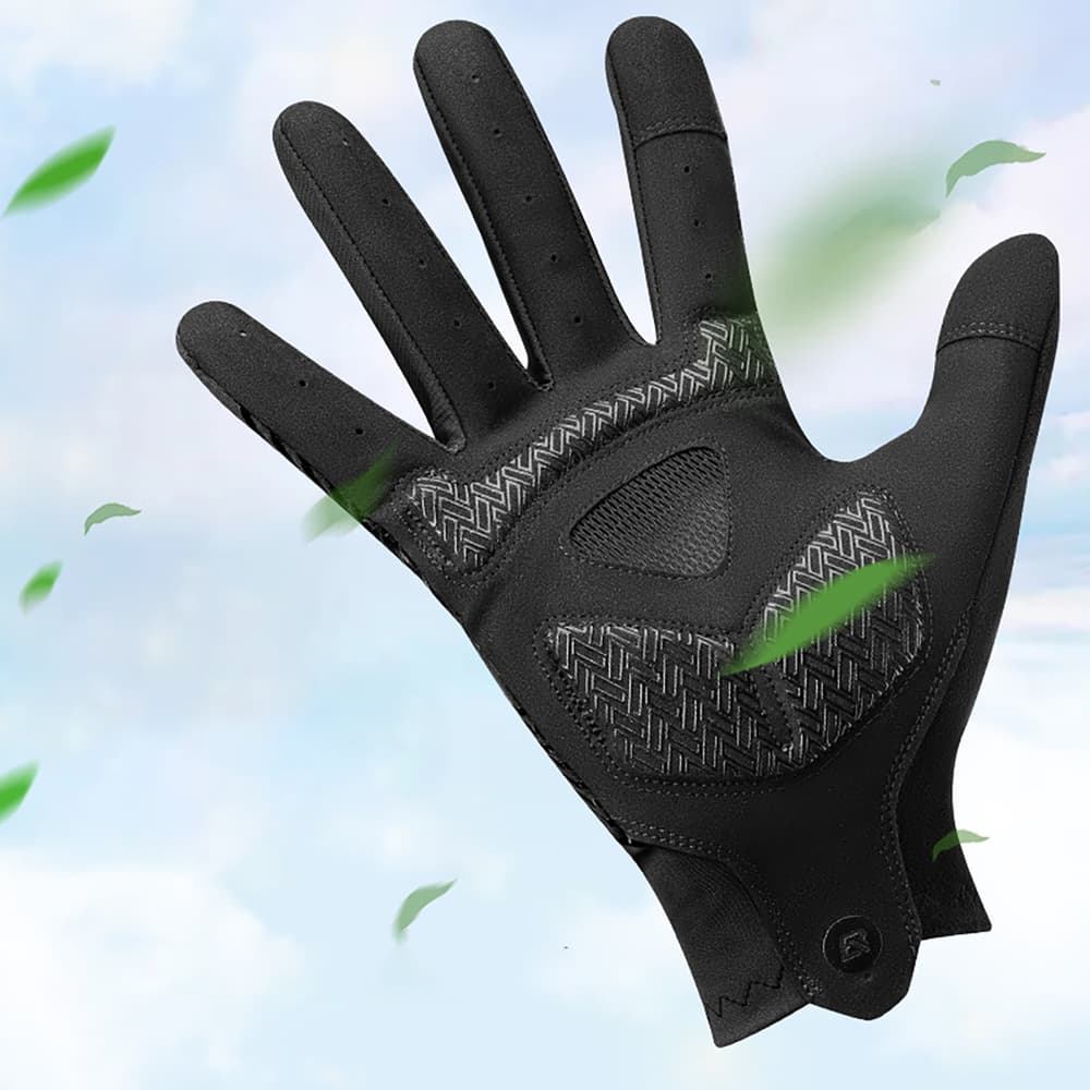 Rockbros kolesarske rokavice - polne, XL - črne 6