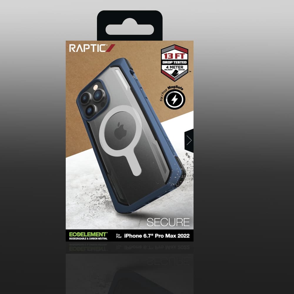 Raptic X-Doria Secure ovitek za iPhone 14 Pro Max z MagSafe, moder 6