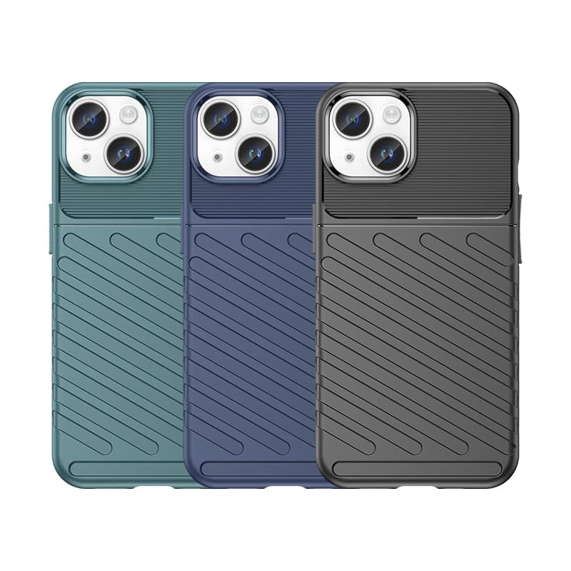 Oklepljen ovitek za iPhone 15 Plus Hurtel Thunder Case - črn 8