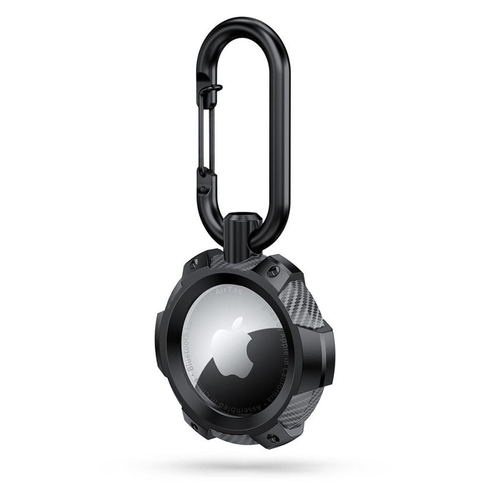 Tech-Protect TPUCarbon etui za Apple AirTag - črn