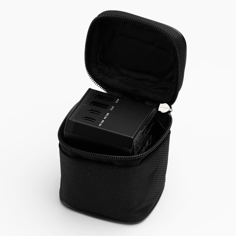 SBS univerzalni GaN potovalni adapter 70W (črn) 3