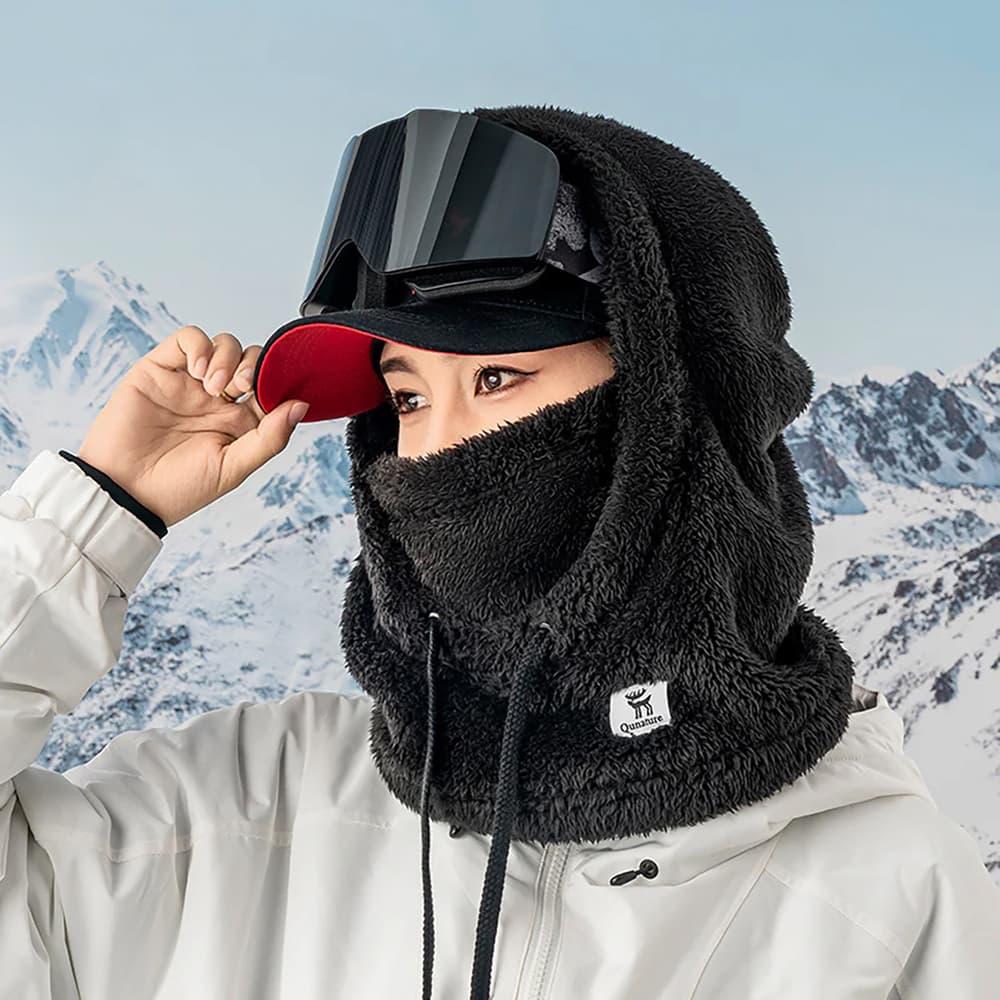 Qunature smučarska balaklava Arctic Velvet, Velikost M - Črna 3