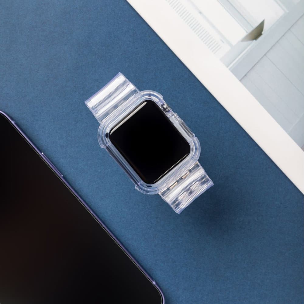 Hurtel silikonski pašček za Apple Watch 42mm - rdeča 8