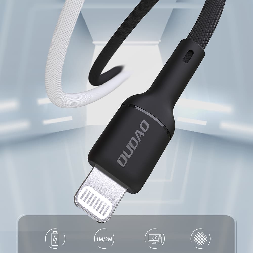 Dudao L9X 30W USB-C - Lightning kabel 1m, črn 4