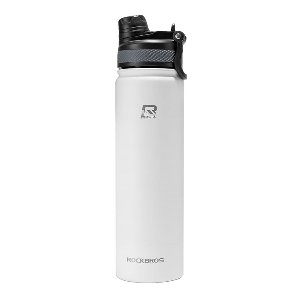 Rockbros termalni bidon za kolesa 650 ml - bela