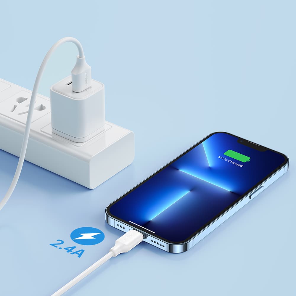Joyroom "Long-Lasting Series A9" kabel USB-A / Lightning 2.4A 1m - bela 7