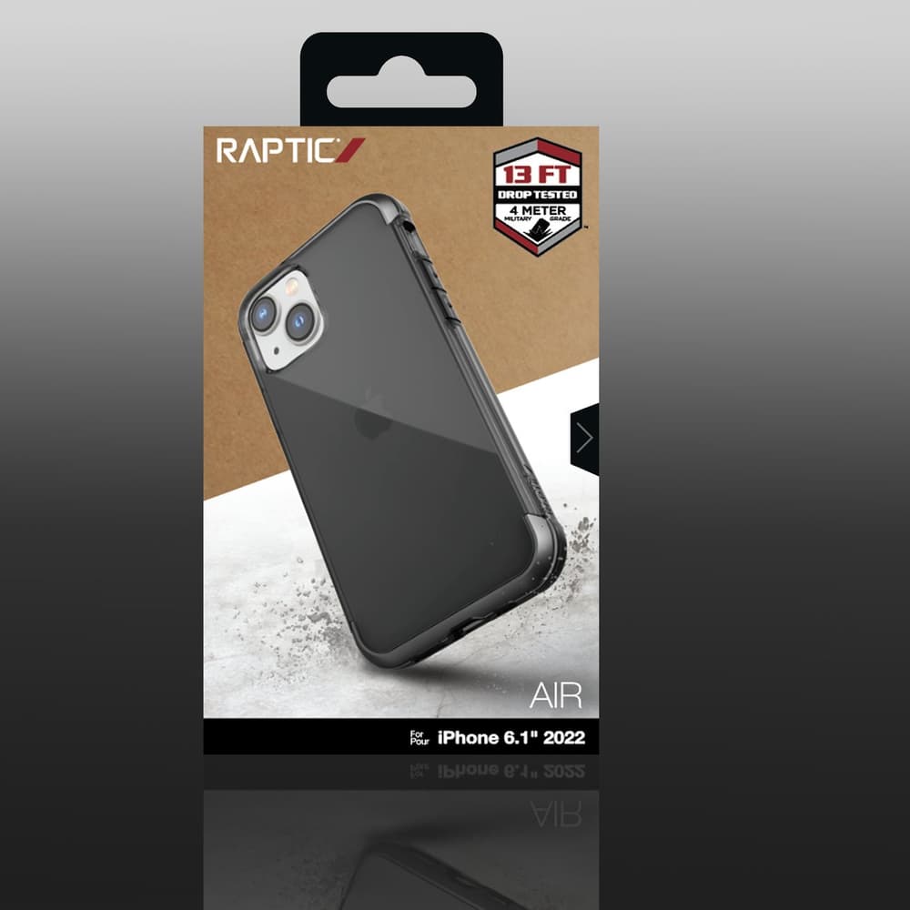 Ovitek Raptic X-Doria Air za iPhone 14, MagSafe, Kovinski elementi, Siva 3