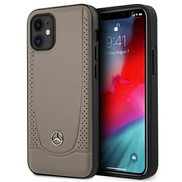 Ovitek Mercedes Urban Line za iPhone 12 mini - rjav