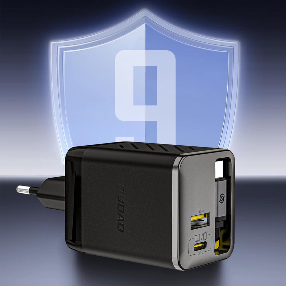 Dudao A67EU GaN 67W zidni polnilec z vgrajenim kablom USB-C 6