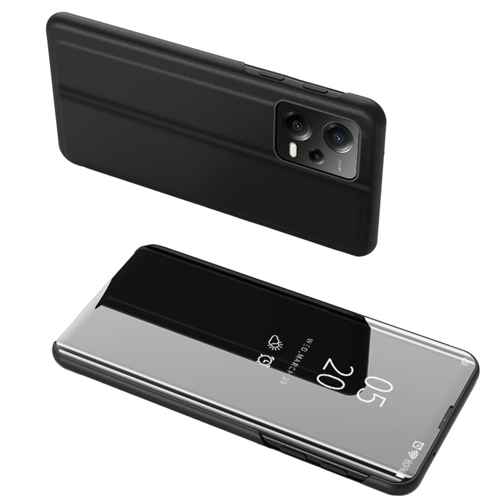 Clear View Case ovitek za Xiaomi Redmi Note 12 Pro+ (preklopni, črn)