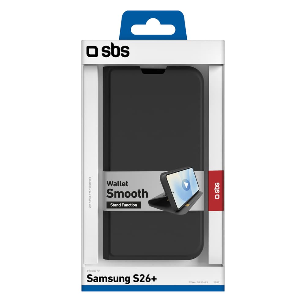SBS Wallet Smooth ovitek za Samsung S26 Plus s preklopom - črn 2