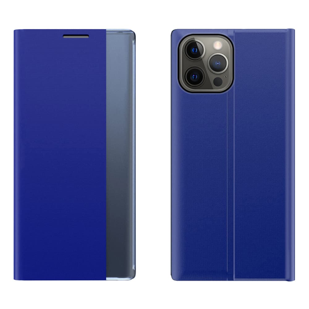 Ovitek Hurtel Sleep Case s pametnim oknom za iPhone 13 Pro, moder