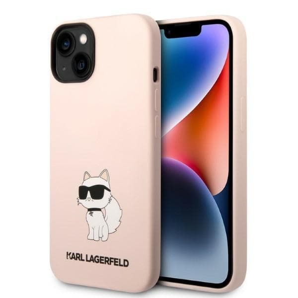 Karl Lagerfeld Silicone Choupette etui za iPhone 14 Plus 6.7" roza