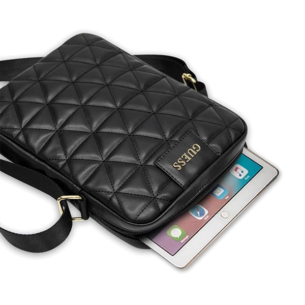 Guess Quilted torba za tablico do 10" - Črna 4