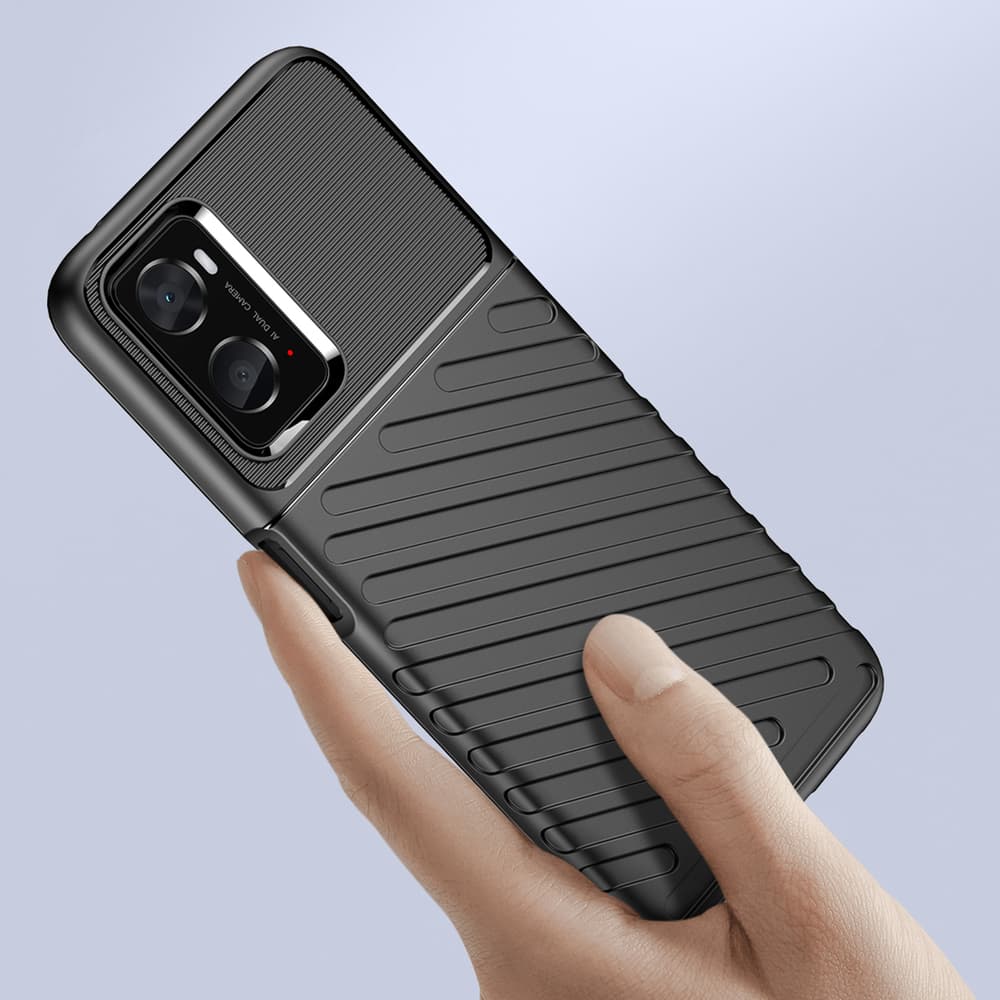Thunder Case ovitek za Oppo A76 / A36 / Realme 9i - črn 2