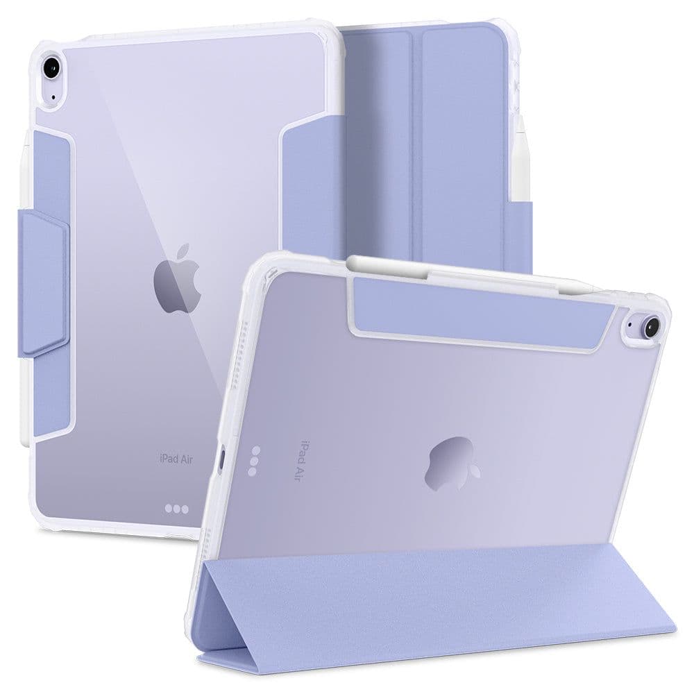 Spigen Ultra Hybrid Pro ovitek + stojalo za iPad Air 10.9"/11" (2020-2026), vijoličen