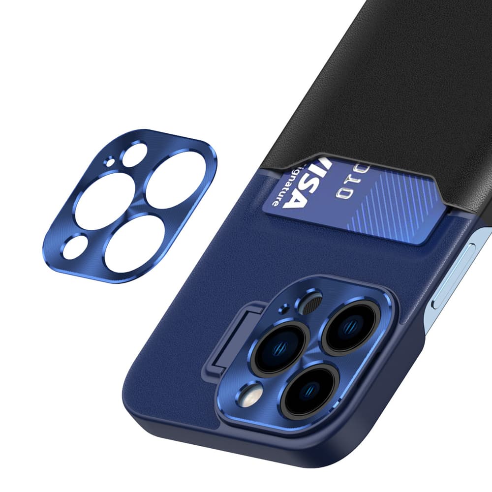 Hurtel ovitek z oporo za iPhone 14, modra 4