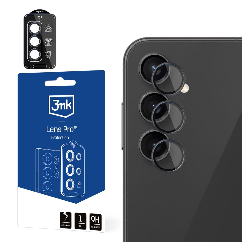 3mk Lens Protection Pro za kamero Samsung Galaxy A14 / A34 5G - črna