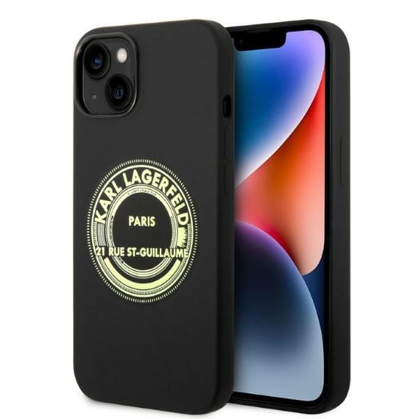 Ovitek Karl Lagerfeld Silicone RSG za iPhone 14 Plus, črn