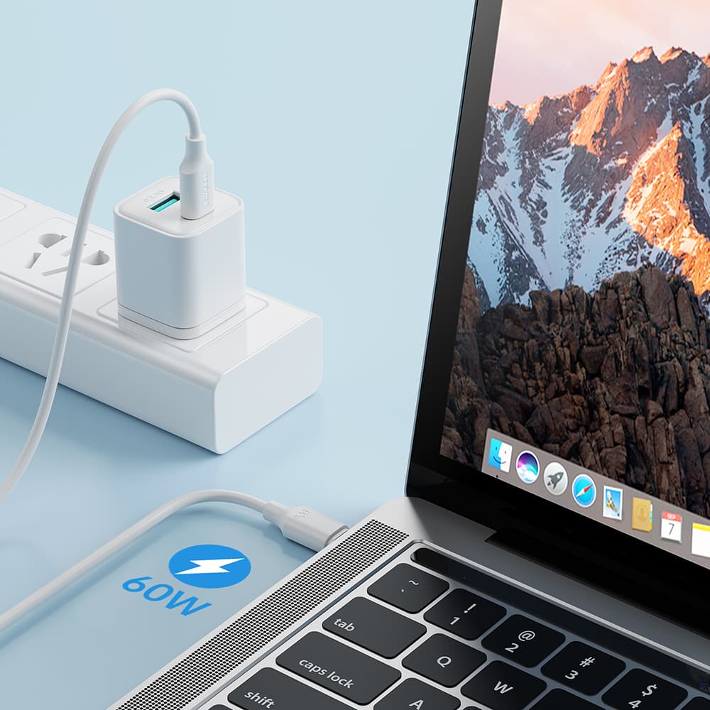 Joyroom Long-Lasting Series A9 kabel USB-C / USB-C PD QC 60W 3A, 1m - Bela 6