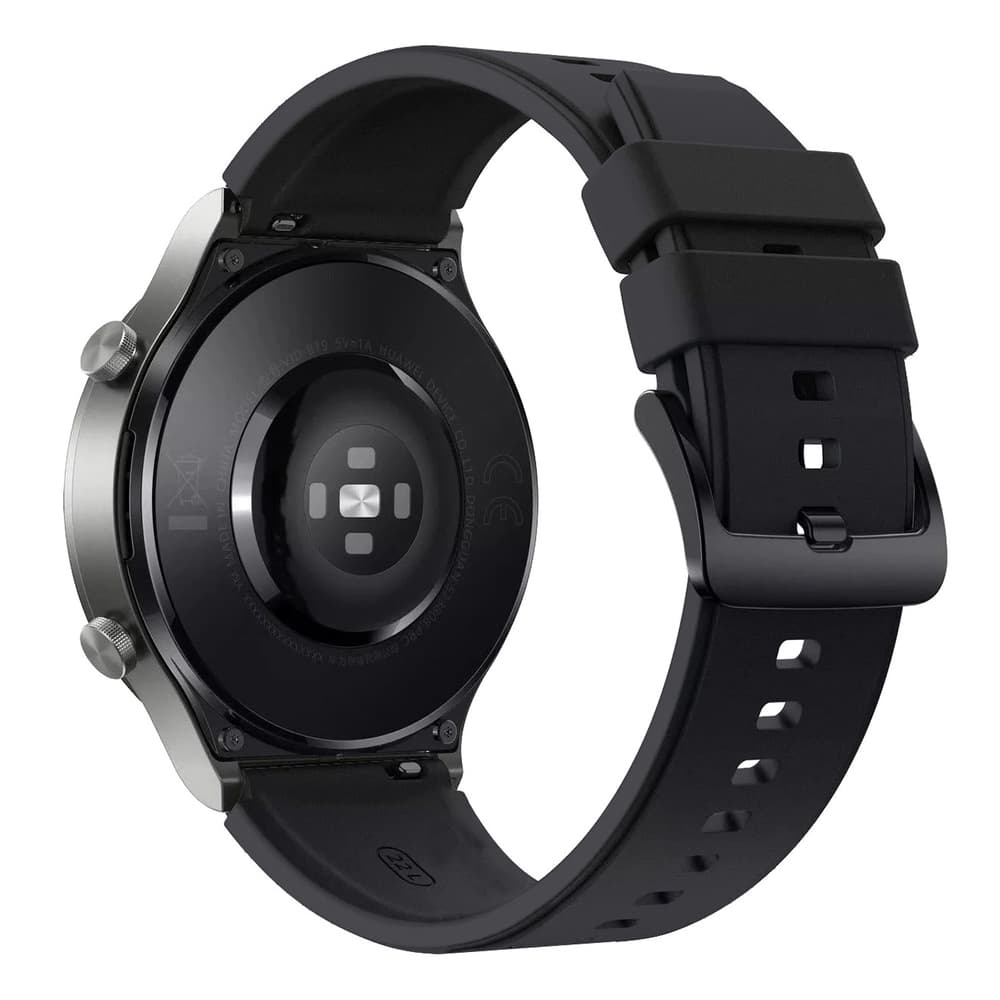 Hurtel silikonski pašček za Huawei Watch GT 2/3/4/2 Pro/3 Pro/4 Pro/GT 2e 46mm - črn