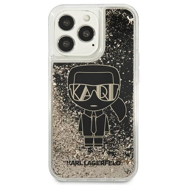 Karl Lagerfeld Liquid Glitter Gatsby ovitek za iPhone 13 Pro Max - Črna 3
