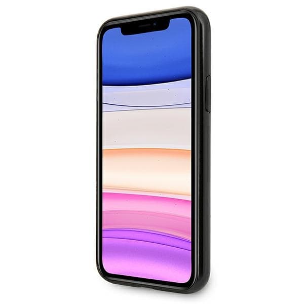 Ovitek Mercedes Silver Stars za iPhone 11 / Xr - črn 6