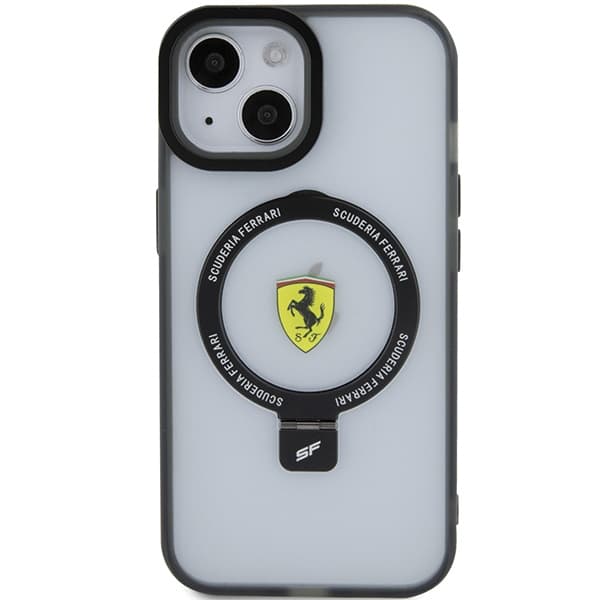 Ovitek Ferrari Ring Stand 2023 MagSafe za iPhone 15 Plus / 14 Plus - črn 3