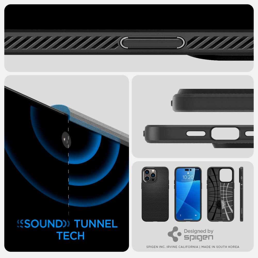 Spigen Liquid Air ovitek za iPhone 14 Pro - mat črn 6