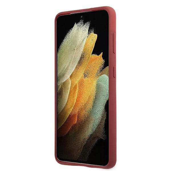 Mercedes Silikonski ovitek za Samsung Galaxy S21+ - rdeč 5