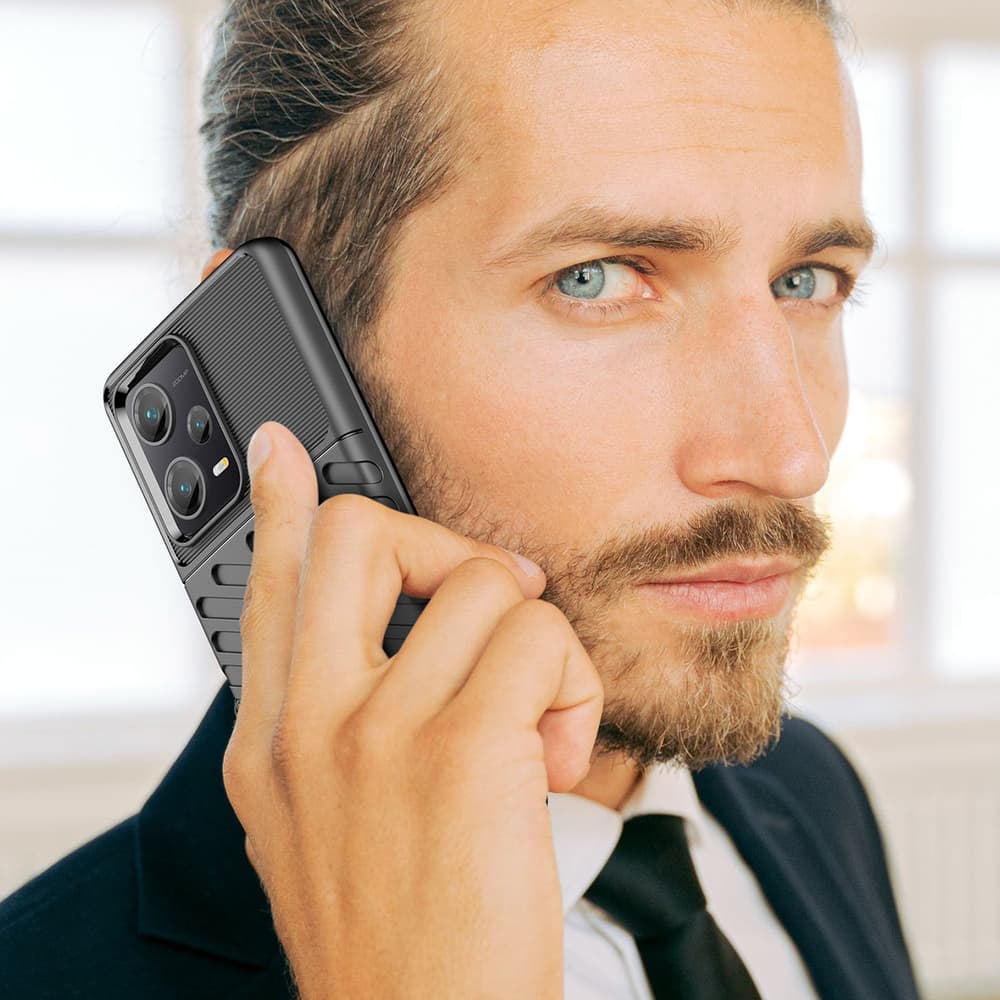 Thunder Case ovitek za Xiaomi Redmi Note 12 Pro+ (silikon, črn) 7