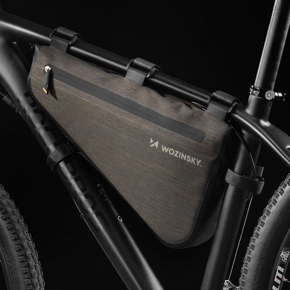 Wozinsky kolesarska torba za okvir 3.5L, siva 8