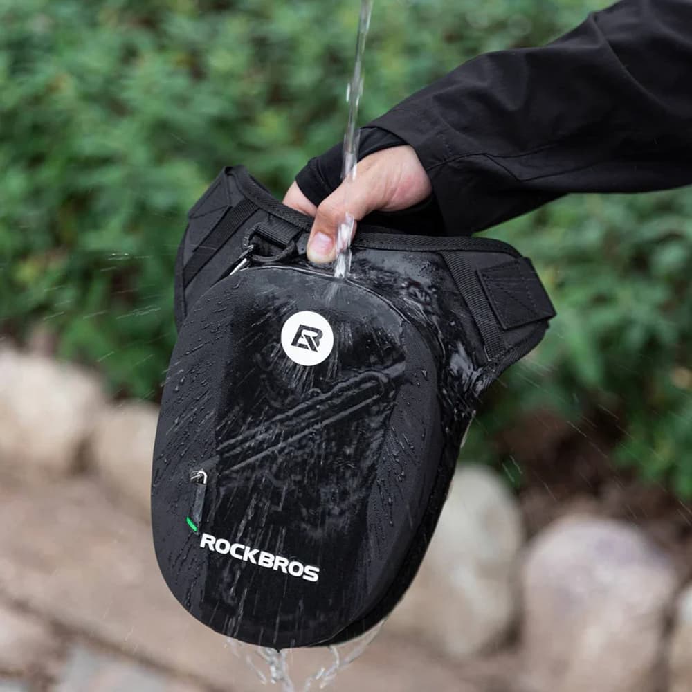 Rockbros AS-081 motoristična torba za stegno ali pas 1L, črna 4