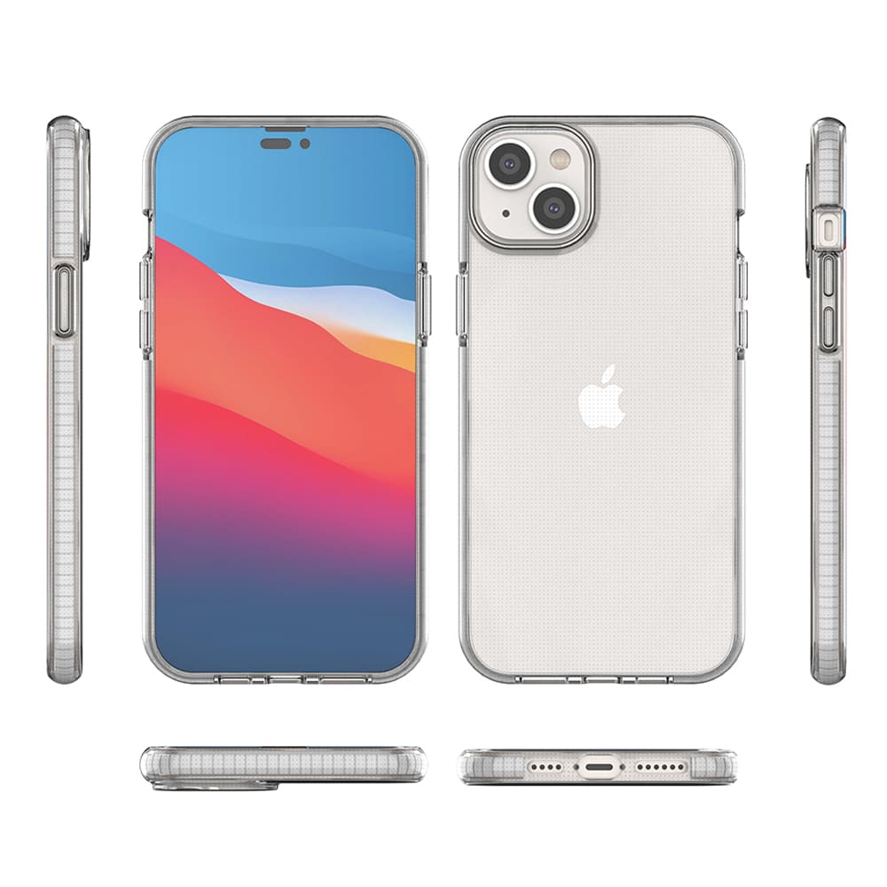 Hurtel Spring Case za iPhone 14 Plus, svetlo roza, s okvirjem 2