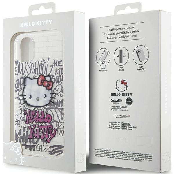 Hello Kitty IML Kitty On Bricks ovitek za iPhone 11 / Xr - bela 8