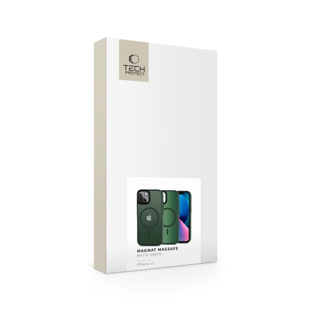 Tech-Protect MagMat MagSafe ovitek za iPhone 13, mat zelena 5