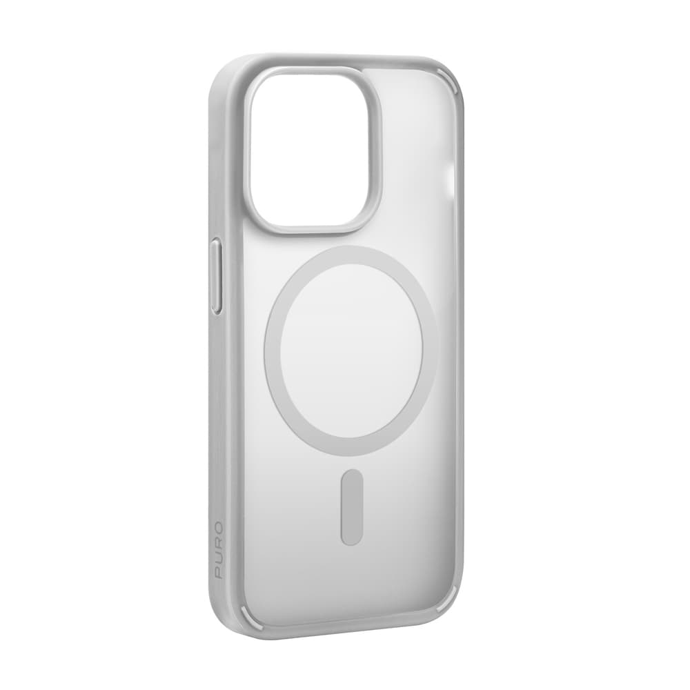 Puro Gradient ovitek z MagSafe za iPhone 15 Pro Max - srebrna