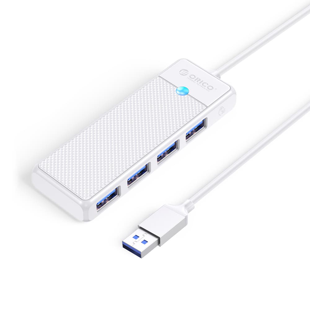 Orico PAPW4A-U3 USB Hub, 4-port, 4x USB-A 3.0, 1,8 m, bela