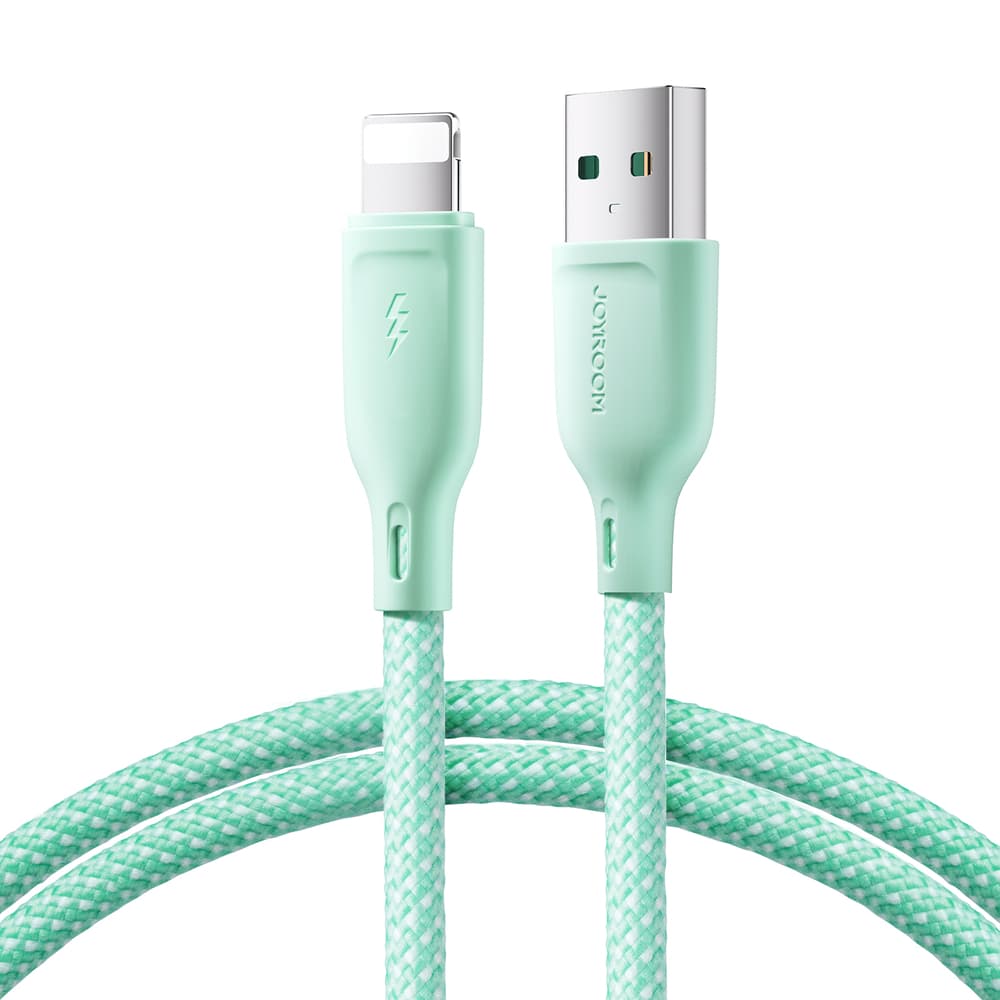 Kabel Joyroom Multi-Color S-A34 USB-A/Lightning 3A 1m - Zelena