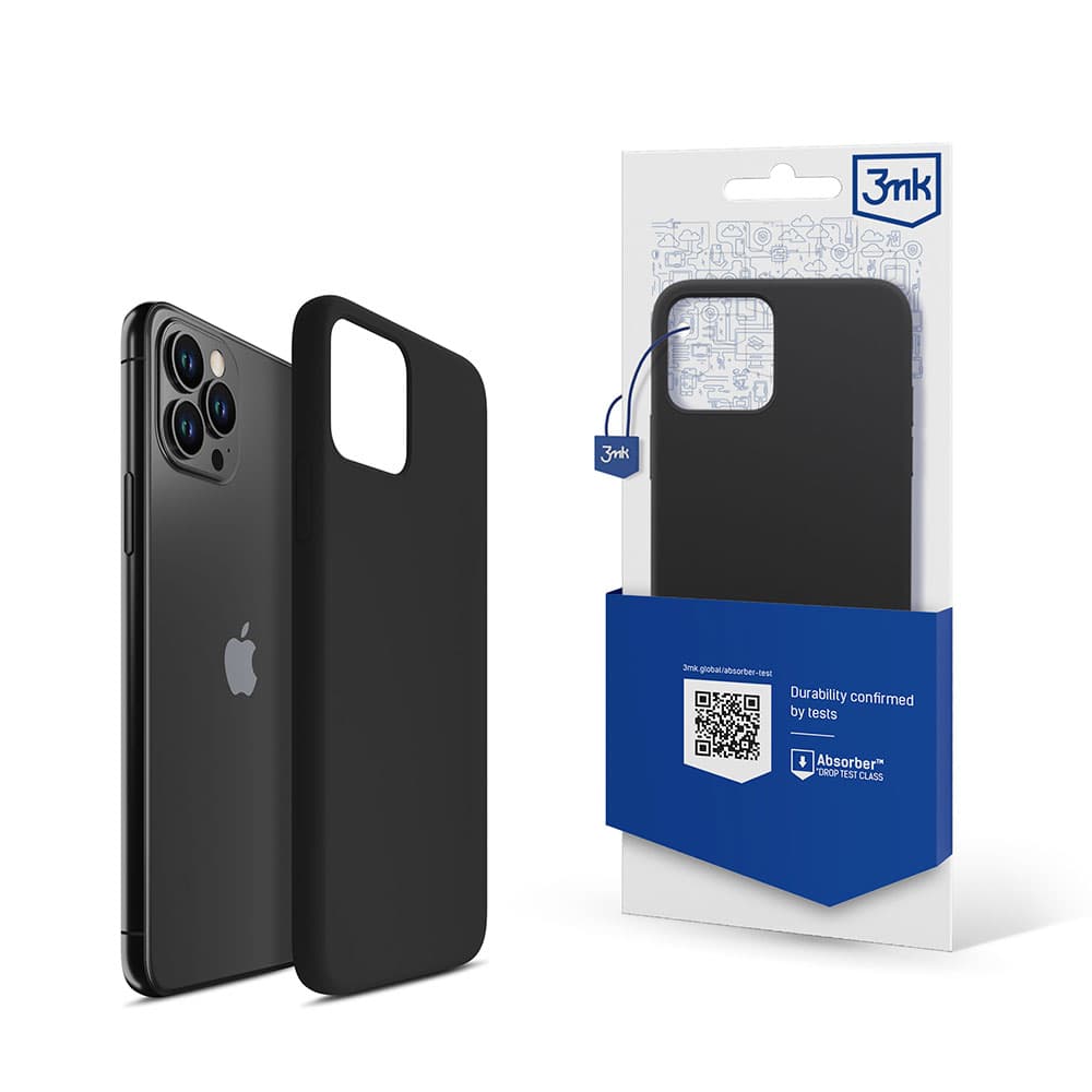 3mk Protection Silikonski ovitek za iPhone 11 Pro Max - črn