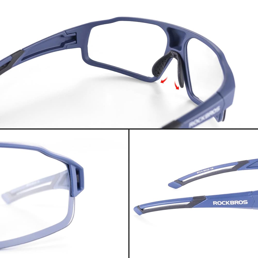 Foto-kromatska kolesarska očala Rockbros SP216BL UV400 - modra 4