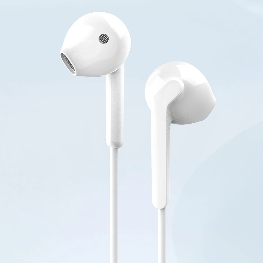 Dudao X3 žične slušalke, 3.5mm minijack - bele 2